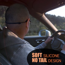 Eyeglass Strap Holder String - Adjustable Eye Glasses Holders Around Head - No-Tail Sunglasses Holder Glasses Strap for Men Women - Glasses Lanyard String - 3 Cords