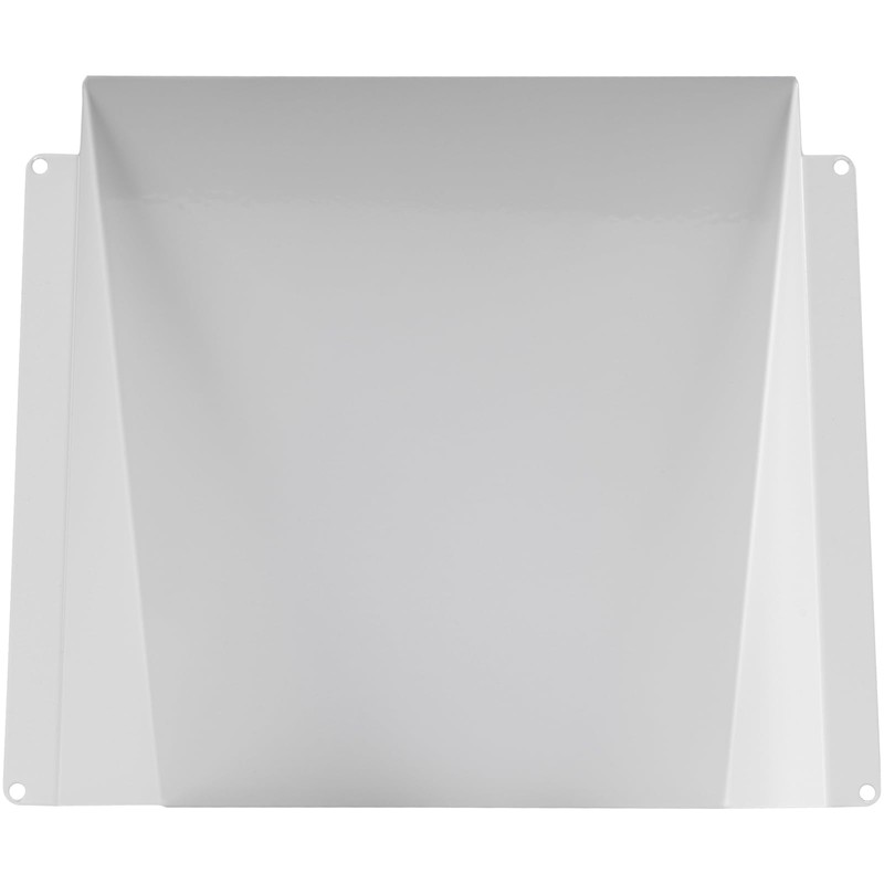 8" x 8" White Galvanized Steel Vent Cover - Duct