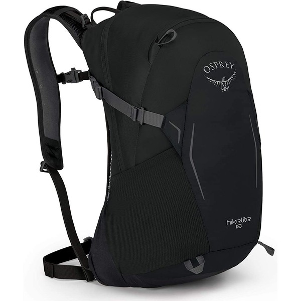 Osprey Hikelite 18L Unisex Hiking Backpack, Black, One Size