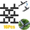 16-Piece T-Connector Hose Connector, Drip Irrigation Hose, Water Connection for