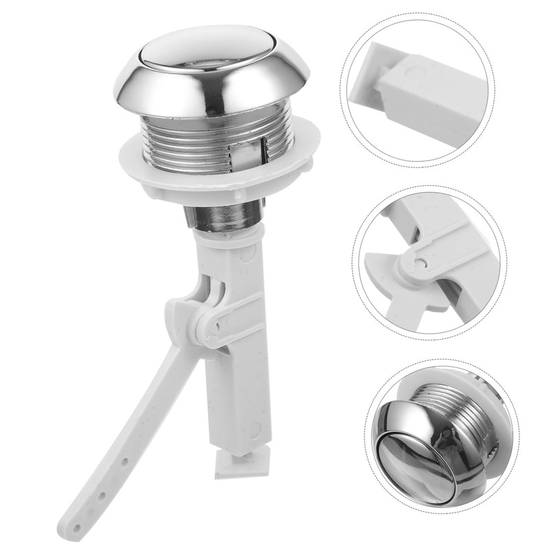 Housoutil 1pc Toilet Button Toilet Supplies Bottom Flush Toilet Push