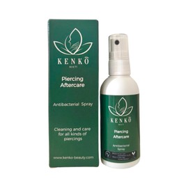 Piercing Aftercare 75ml for Cleaning and Care of All Types of Piercings by Kenko Beauty.