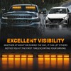 XRIDONSEN 2x 17 inch Emergency Dash Amber Strobe Lights for