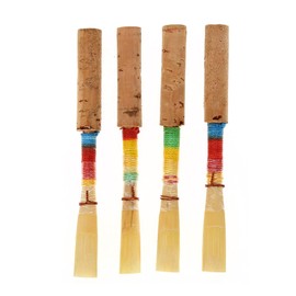 4Pcs Oboe Reeds Universal Oboe Repair Reed Soft Handmade Oboe Accessories with Plastic Storage Box for Oboe Players