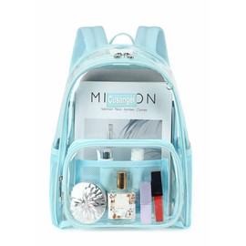 Cusangel Clear Backpack Stadium Approved 12×6×12,TPU Mini Transparent Backpacks Plastic See Through Bag,Clear Bag for Concert Sport Event Work School Festival