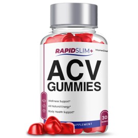 Rapid Slim ACV Gummies Supplement, RapidSlim Max Strength Formula (2 Pack)