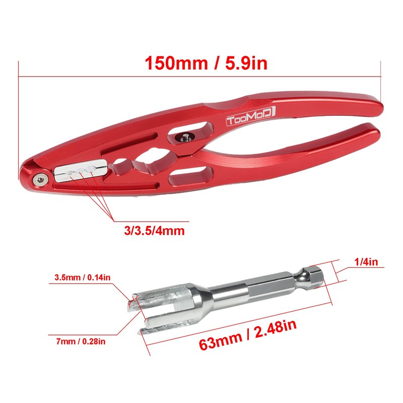 TOOMOD RC Tool kit with Shock Pliers Multi-function & Hex