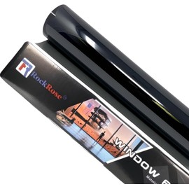 Rockrose Car Window Tint Film - Privacy Window Tint- Tint for Car Windows - Premium Carbon Professional Tint Car Window Heat UV and IRR Block for Cars - Adhesive Film 36" X 100ft - 20 Percent