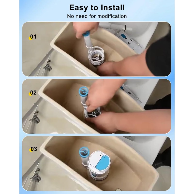 2-Inch Toilet Flush Valves, Dual Flush Valve Toilet Repair Kit