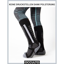 Occulto Charlie Children's Ski Socks Pack of 2, black