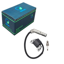 HEPENG 595304 Magneto Armature with spark plug for BS 799650 592841 795315 Ignition Coil Intek OHV Engine Poulan Craftsman MTD Troy-Bilt Lawn Mower Engines