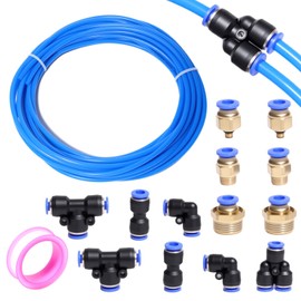 Shengbowi Tubing Blue PU Air Hose Pipe Tube Kit 6mm OD 4mm ID 10 Meter for Air Line Fluid Transfer