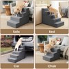 EHEYCIGA Dog Stairs for High Bed 22.5" H, 5-Step Dog