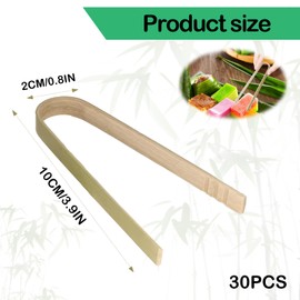 30 PCS Wooden Tongs,Mini Tongs for Food,Mini Tong s for Charcuterie, Natural Wooden Toast Tong for Food Disposable Cooking Utensils
