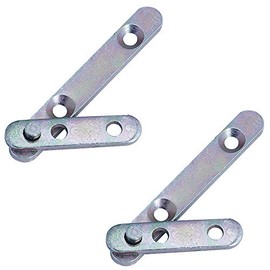 Gedotec Tenon Tape Furniture Door Drilling Tape 40 x 65 mm with a Short Lug for Wood Door Hinge with Opening Angle 180° Door Hinge Galvanised Steel Pack of 2 Furniture Hinge Metal for Revolving Doors