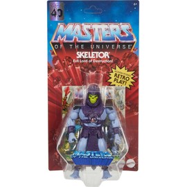 Mattel Masters of the Universe Origins Action Figure & Accessories Set, Skeletor 5.5-inch Collectible Toy with Posable Joints & Mini-Comic