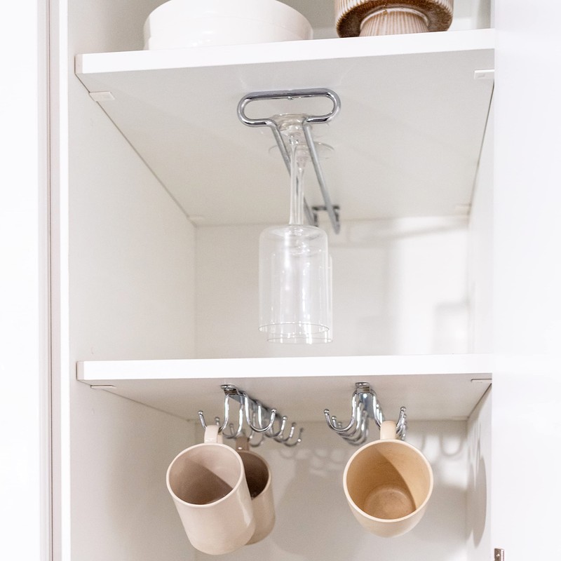 Emuca - Gläserhalter zum Aufhängen, gläserschiene zum barmöbel oder Regal,