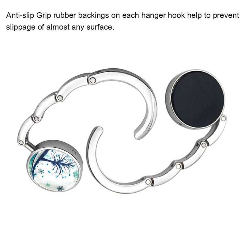 FOME Handbag Hanger, Set of 6 Foldable Purse Hook Purse