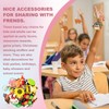 50pcs Cute Bulk Keychains for Kids,Non-Repeat Cartoon Key Chains Backpack