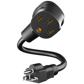 Unitek NEMA 6-20P to NEMA 14-50R EV Charger Adapter EV Conversion Adapter Cord 11.8 Inch Electrical Power Adapter for Portable EV Charger UL Listed