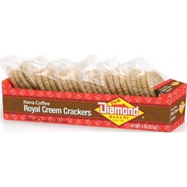 Diamond Bakery NEW! Kona Coffee Royal Creem Crackers Tray (8oz)
