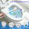 Disposable Toilet Brush Cleaning System, with 40 Pcs Brush Bowl