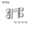 sourcing map Picture Hangers, 36mm 4-Hole with Screws for Frame