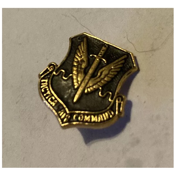 U.S. Air Force Tactical Air Command Gold Tone Lapel Pin