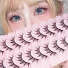 Fake Eyelashes, Natural, Ultra Lightweight, Soft, Everyday Makeup, Cosplay, Devil