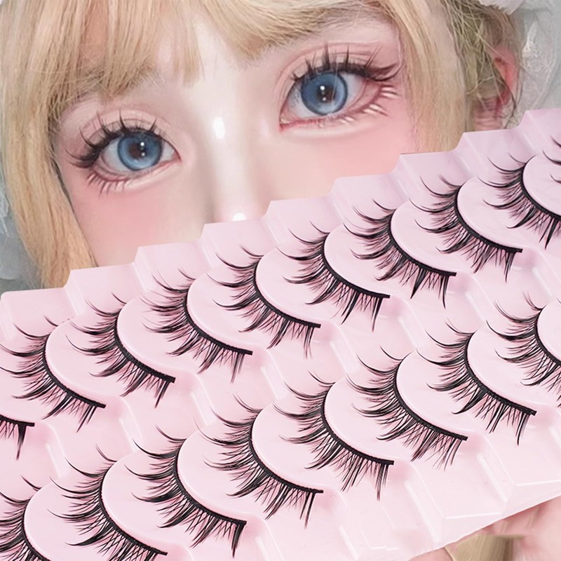 Fake Eyelashes, Natural, Ultra Lightweight, Soft, Everyday Makeup, Cosplay, Devil