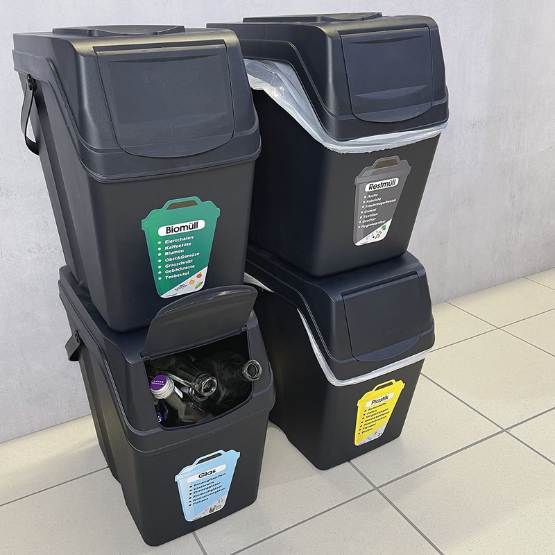 PrintAttack P038 Set of Waste Separation Stickers in German or
