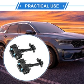 VekAuto 2 Pcs Door Car Door Check Strap Compatible for FIAT Ducato III Minibus 2006-2011, No.1358220080 Metal