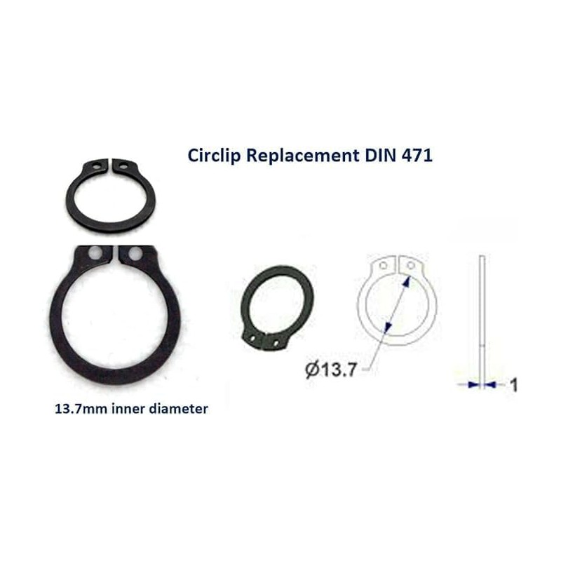 Door Handle Repair Kit Includes 10 Springs and 10 Circlips