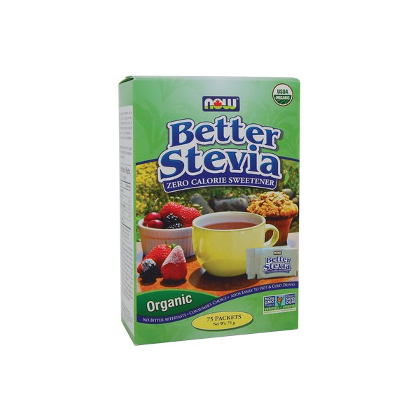 Now Better Stevia Organic Packets - 75 packets