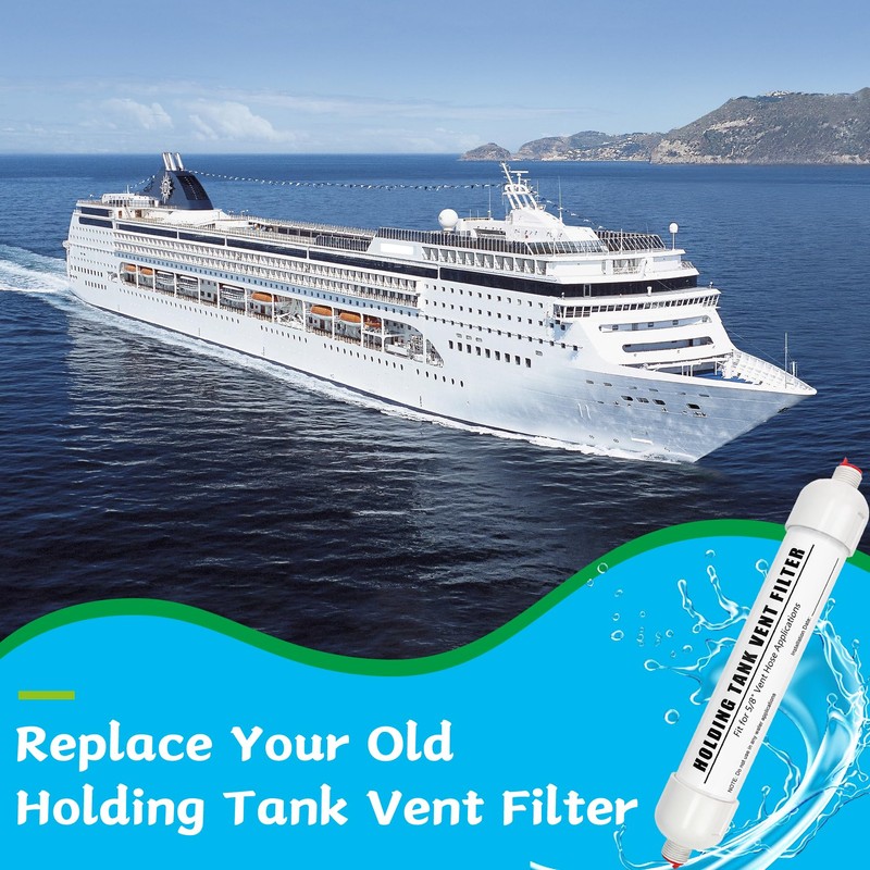 Marine Holding Tank Vent Filter, 5/8" Holding Tank Vent Filter,
