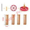 Super Print Heatbed Leveling Kit, 4PCS Hand Twist Leveling Nut,4PCS