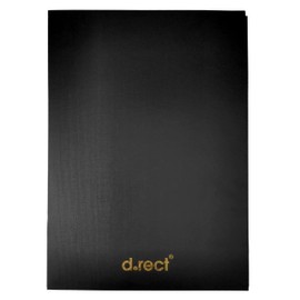 D.RECT Signature Folder, 10 Interleaves, Contract Folder, Document Folder with Signature Strip, File Folder for Signature Documents, Signature Folder, Black