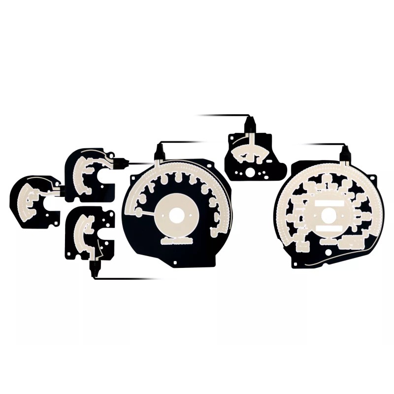Unique Style Racing (USR) RED Glow Gauge Black Overlay For