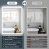 TIFULLHOME 16x24 LED Mirror for Bathroom, Backlit & Front Lights,