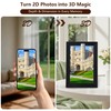 3D Digital Picture Frame 10.1" Touch Screen,No Monthly Fee