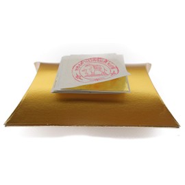 Pure Gold Foil 24K Gold Leaf Gold Leaf Sheet Set of 10, 1.6 x 1.6 inches (4 x 4 cm), For Thailand, Buddhist Matters, Crafts, Hobby