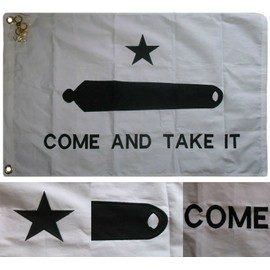"Flags & Signs" 2x3 Embroidered Come Take It Cotton Flag Banner w/ a-1-3884