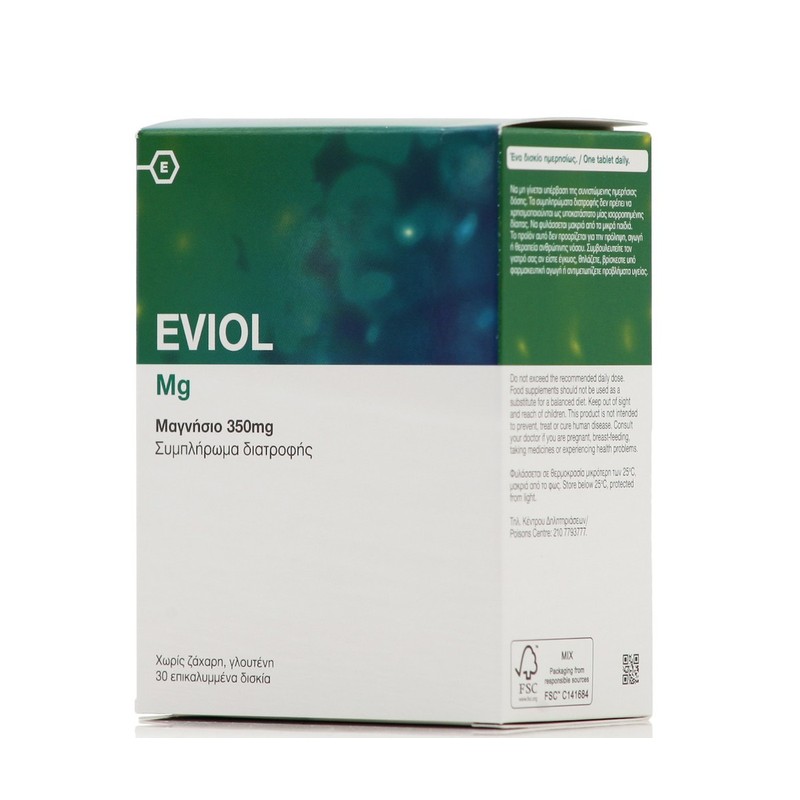 Eviol Magnesium 350mg, 30Caps