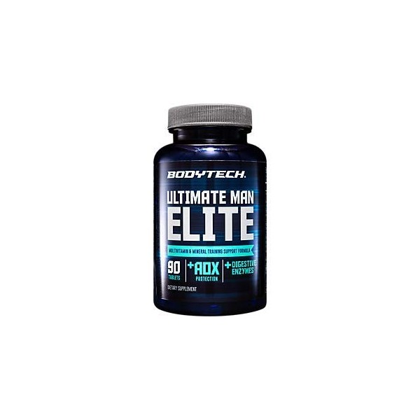 BODYTECH Ultimate Man Elite Multivitamin & Mineral Training Support Formula, 45 Servings (90 Tablets)