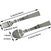 3 Pack Foldable Spoon Fork Salad Spork Set (304) Stainless