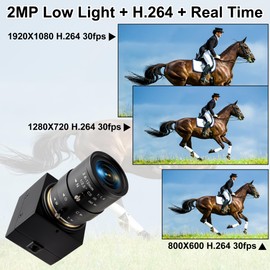 QILOVE 1080P 30fps USB Camera 2.8-12mm Manual Zoom Webcam with H.264 0.01Lux Low Light Full HD Camera for Windows Android Linux MacOS