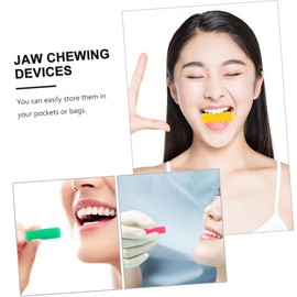 8pcs Dental Gum Chewies Jaw Exerciser Neck Exerciser Jawline Sculptor Jaw Muscle Exerciser Oral Care Tool Teeth Bite Training Tool Invisible Training Stick