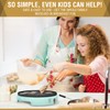 ULTICOR Mini Pancake Maker – 14-Hole Electric Poffertjes Pan –