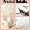2PCS Garshana Gloves Raw Silk, Exfoliating Gloves for Massage and