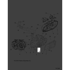 Polaris Ranger Screw, HI/LO, Genuine OEM Part 7520055, Qty 1